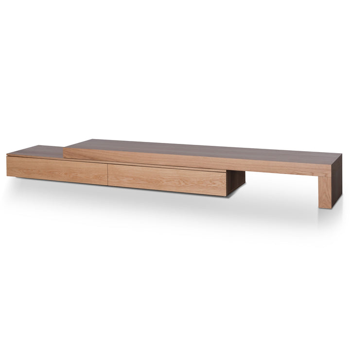 Oxford Extendable TV Entertainment Unit - Natural Oak