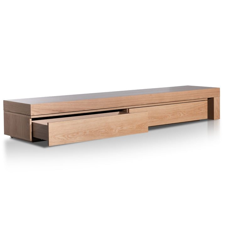 Oxford Extendable TV Entertainment Unit - Natural Oak