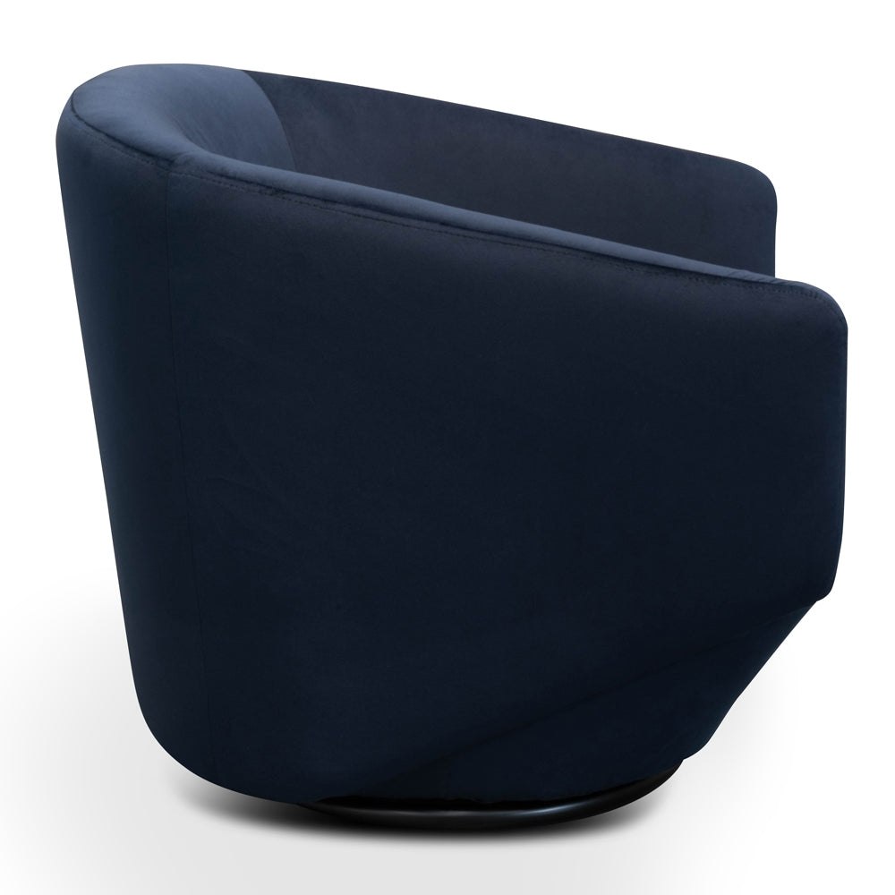 Broadway Lounge Chair - Navy Velvet