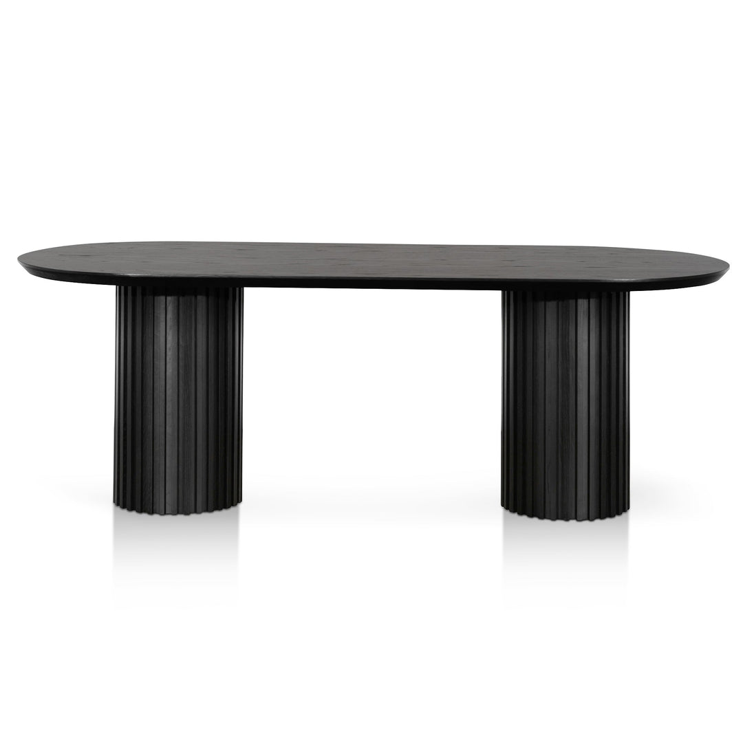 Oxford 2.2m Wooden Dining Table - Black Oak