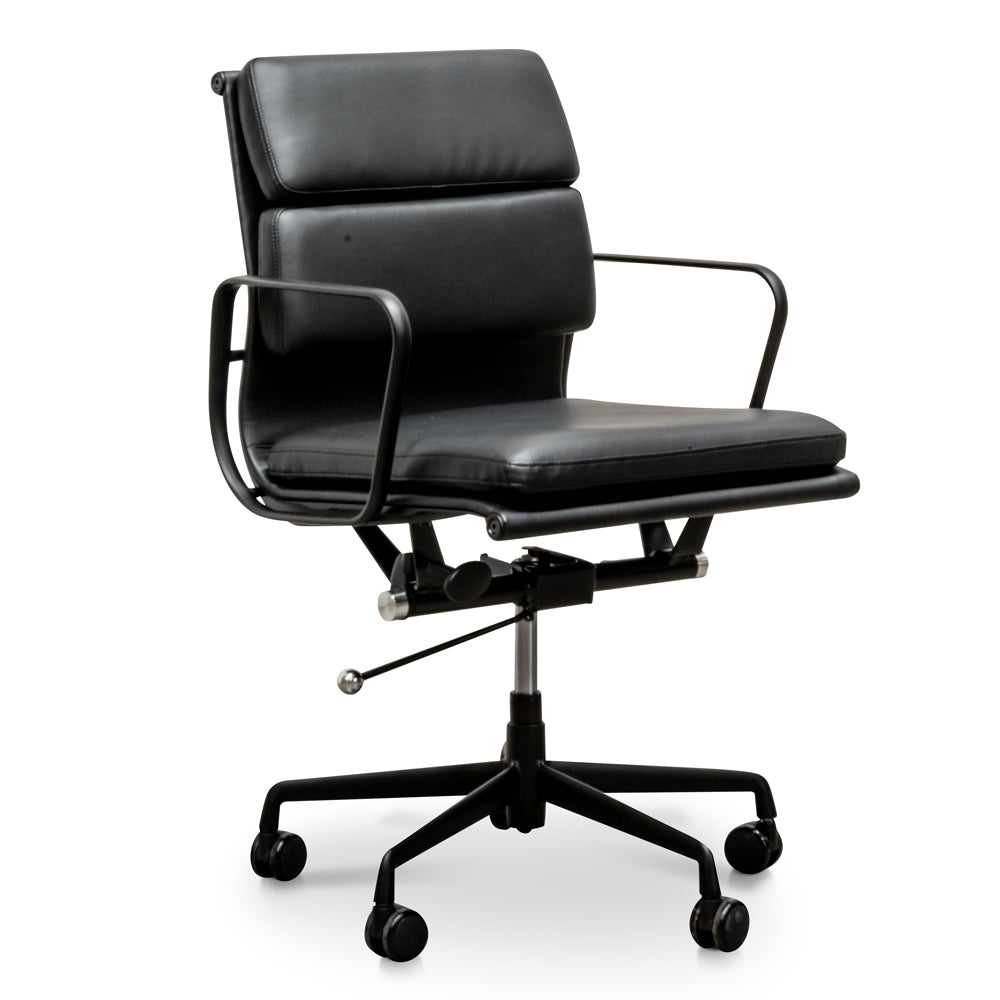 Aldridge Low Back Office Chair - Full Black