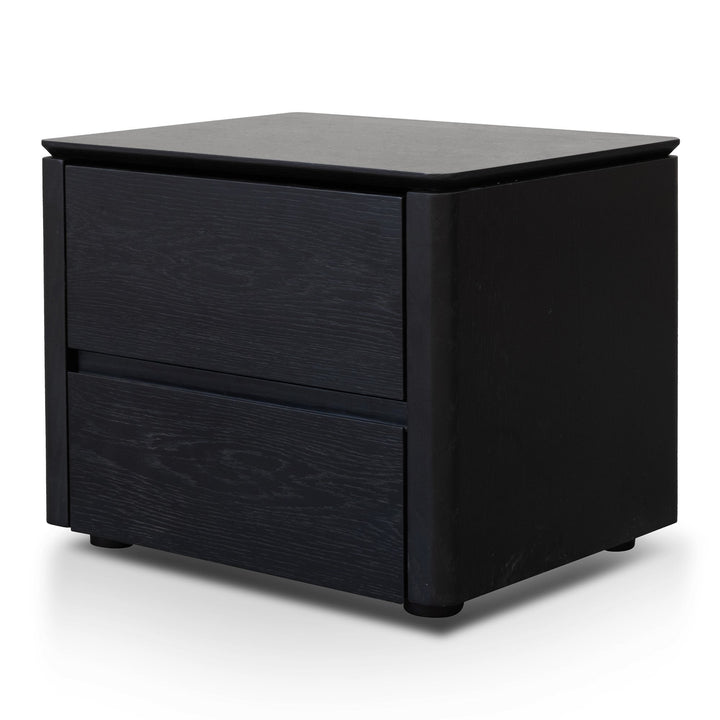 Oxford - Bedside Table - Black Oak Veneer