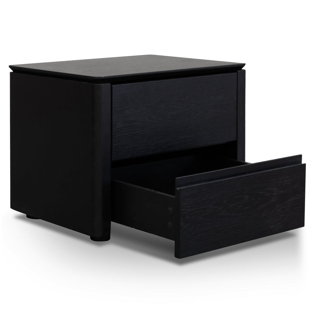 Oxford - Bedside Table - Black Oak Veneer