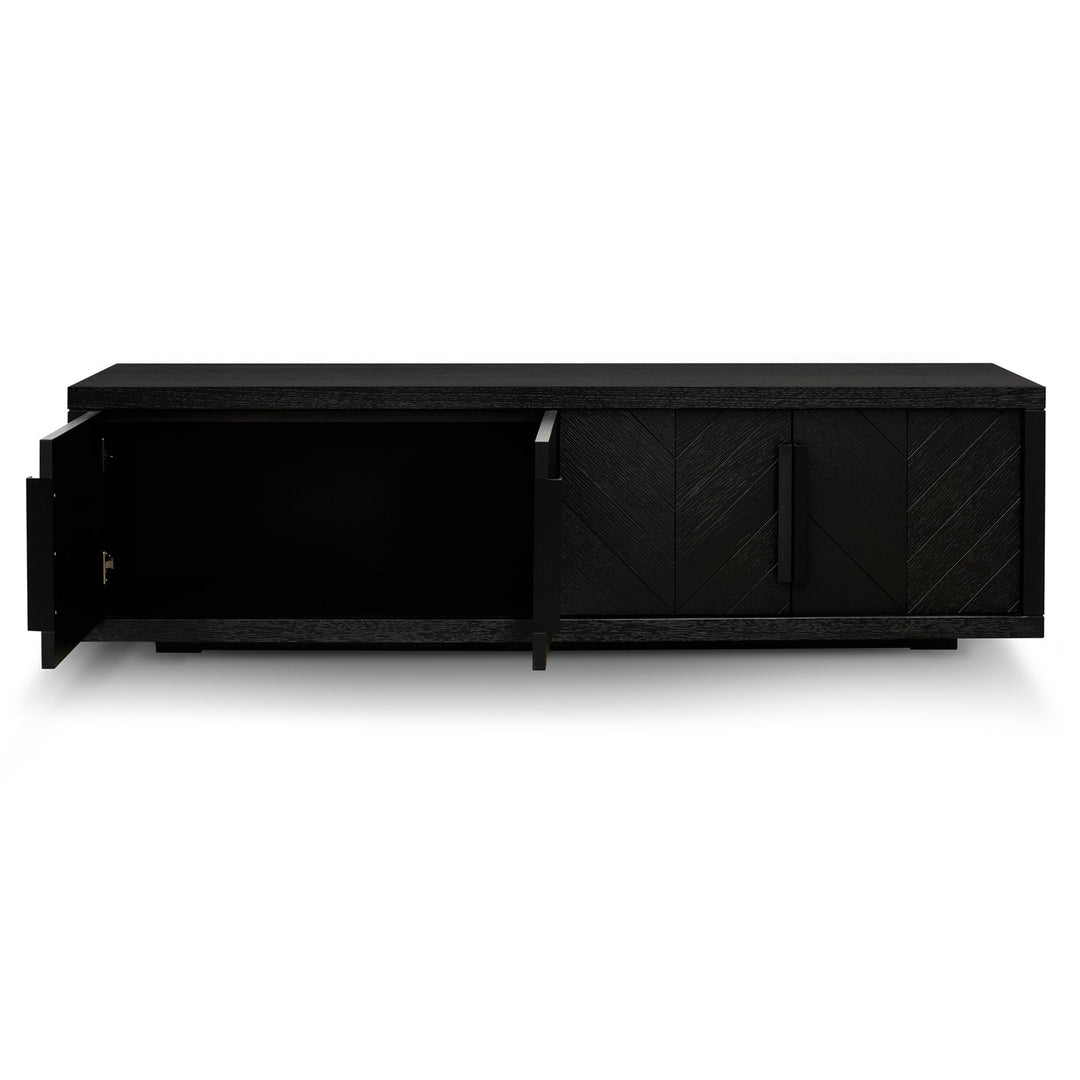 Chatham 1.8m Entertainment TV Unit - Textured Espresso Black