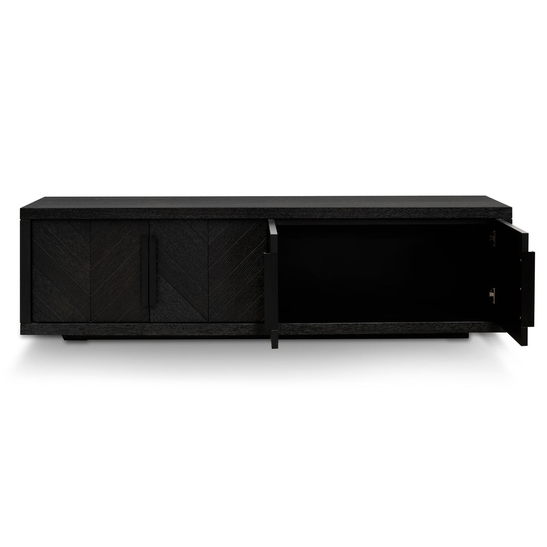 Chatham 1.8m Entertainment TV Unit - Textured Espresso Black