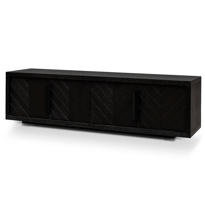 Chatham 1.8m Entertainment TV Unit - Textured Espresso Black